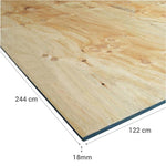 Terciado Estructural pino 18mm 1,20 x 2,40m